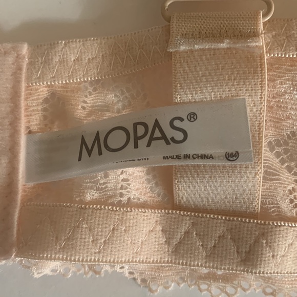Mopas Padded Lace "Peach" Bra Size 38DD - Picture 7 of 8